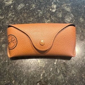 Ray-Ban Tan Brown Hard Sunglasses Case